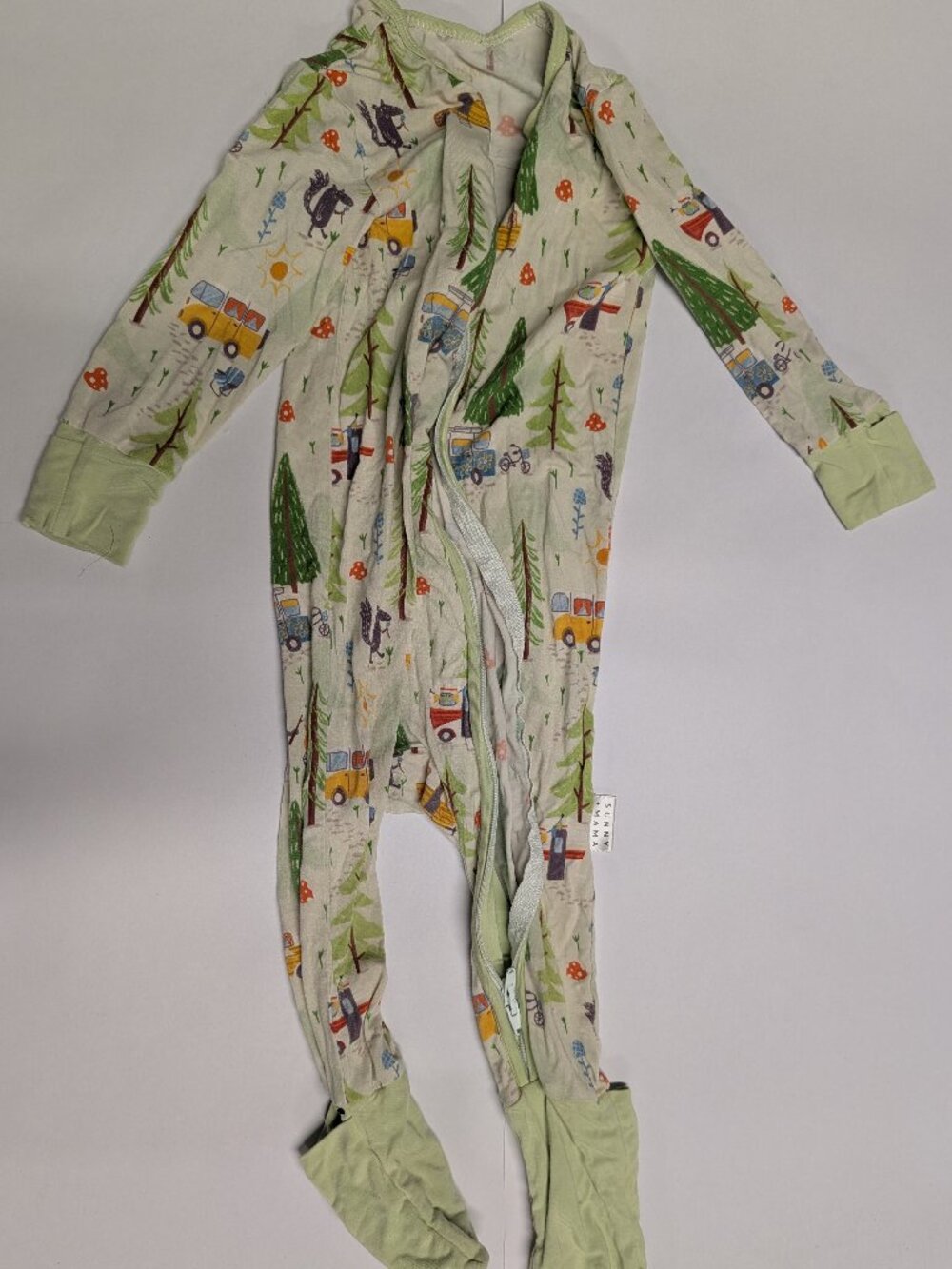 Bamboo zip up pajamas
